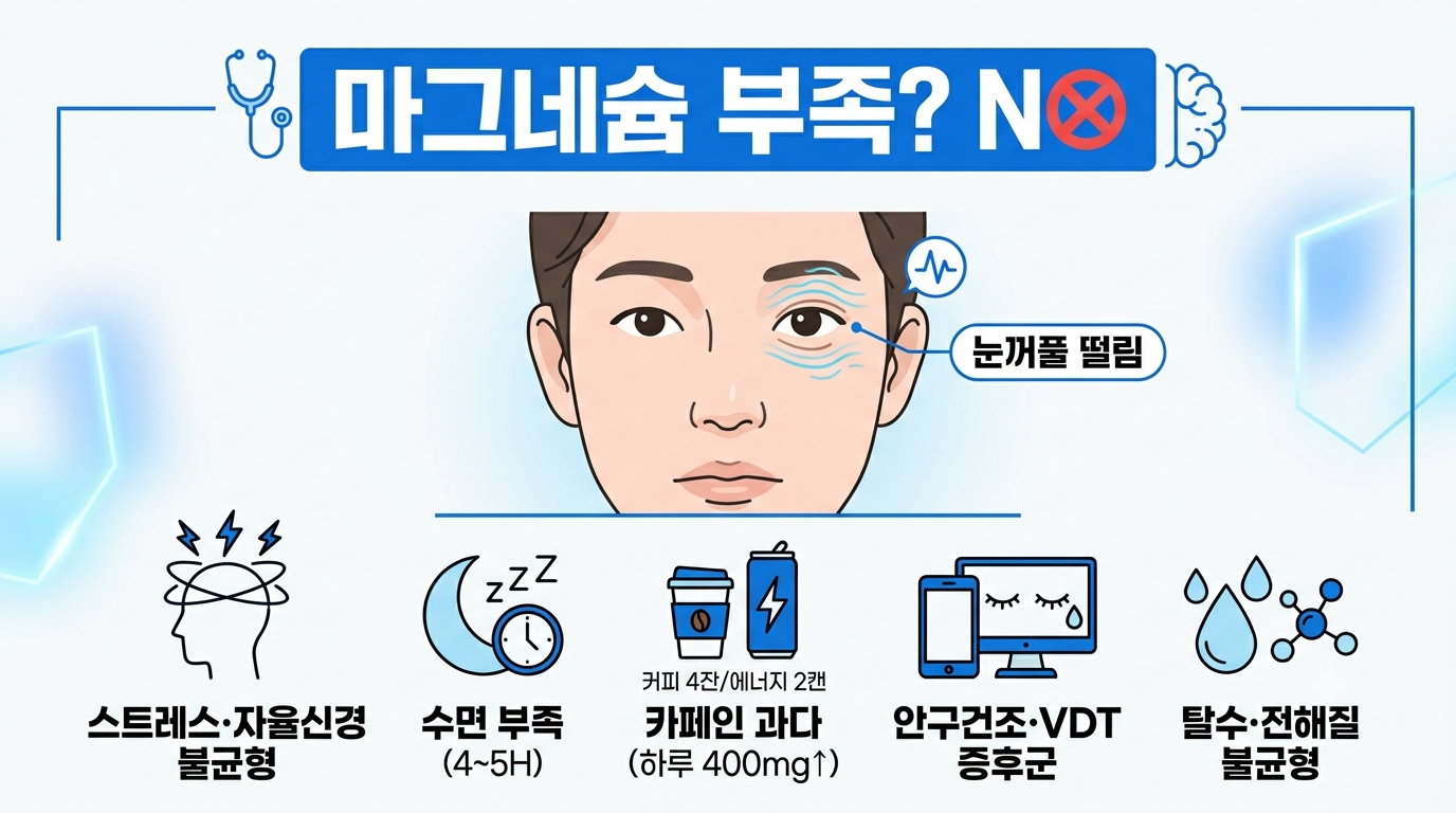 눈꺼풀 떨림, 원인과 관리법 총정리