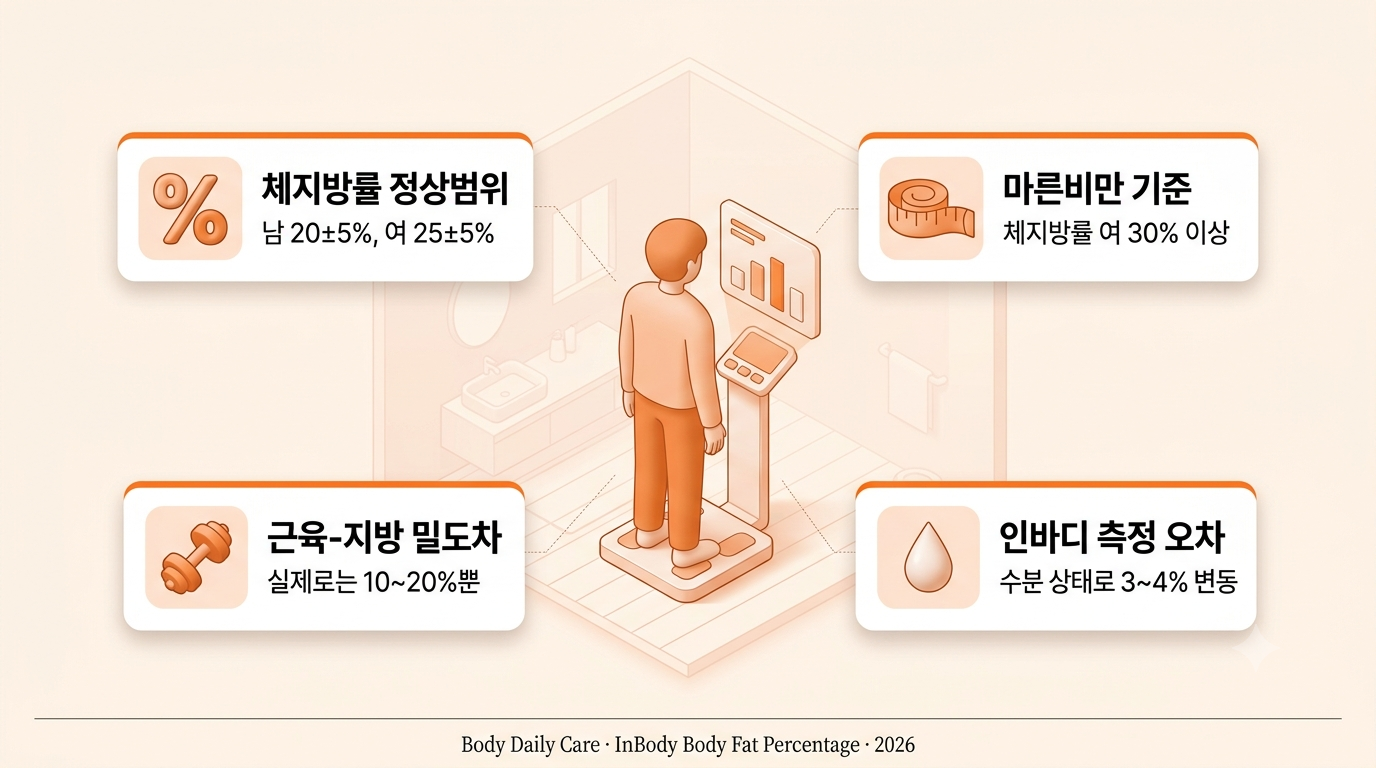 인바디 체지방률 5%, 체중 그대로인데 옷이 헐렁해진 이유