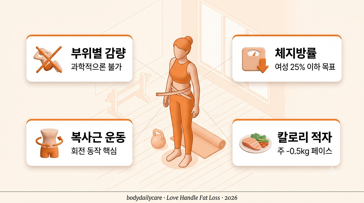 허리 옆구리 줄자 측정과 케틀벨 복사근 운동 - 옆구리살 빼는 법 인포그래픽