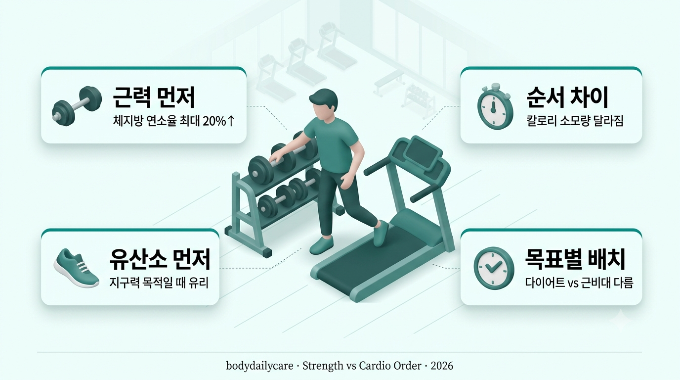 근력운동 유산소 순서, 뭘 먼저 해야 살이 더 잘 빠질까